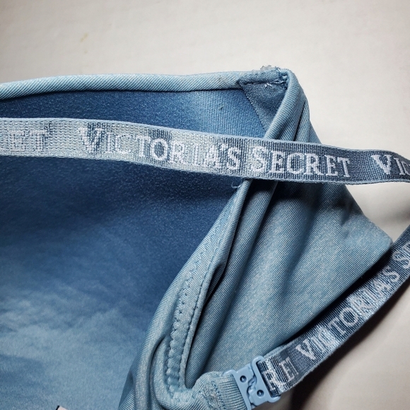 Victoria’s Secret T-Shirt Lightly Lined Wireless Bra Bra 34C Blue - Picture 3 of 5